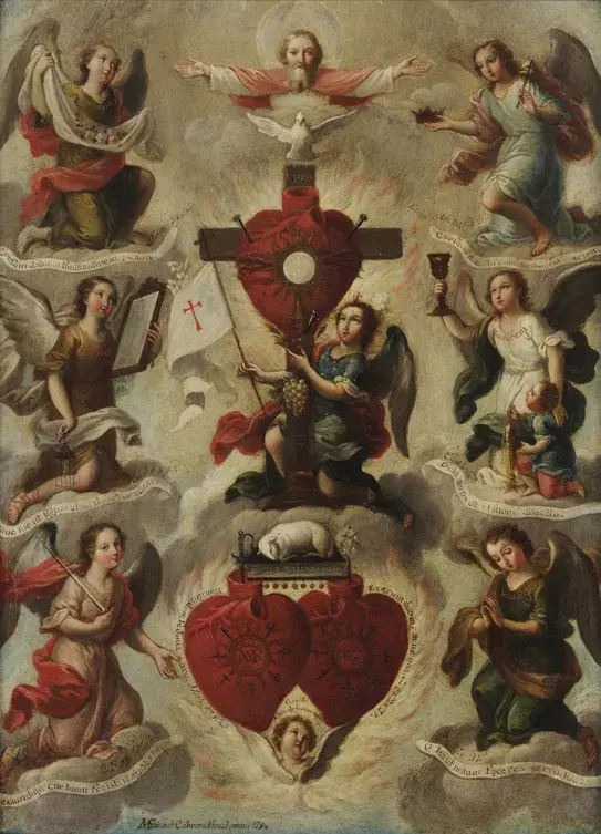 Alegoria da Sagrada Eucaristia. 1750. Miguel Cabrera