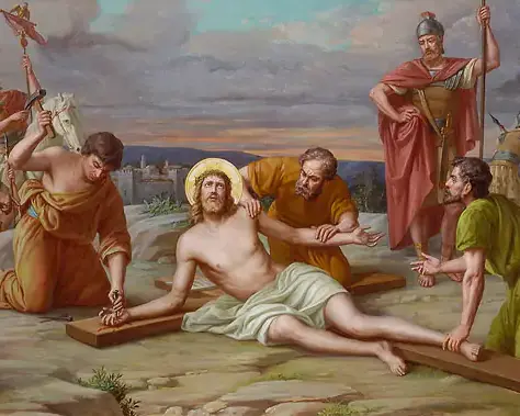 Jesus é crucificado