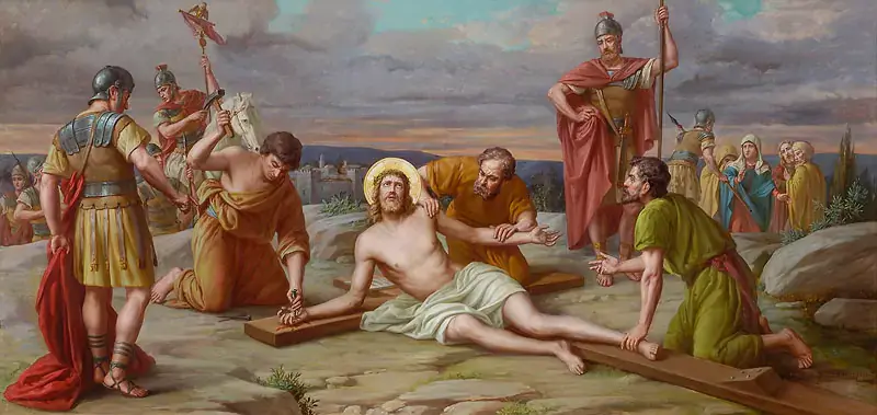 Jesus é crucificado