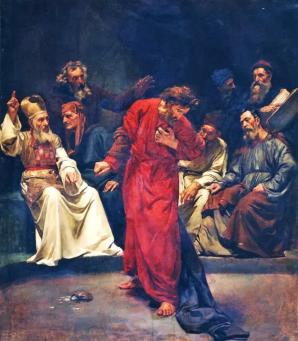 Judas devolve as 30 moedas de prata
