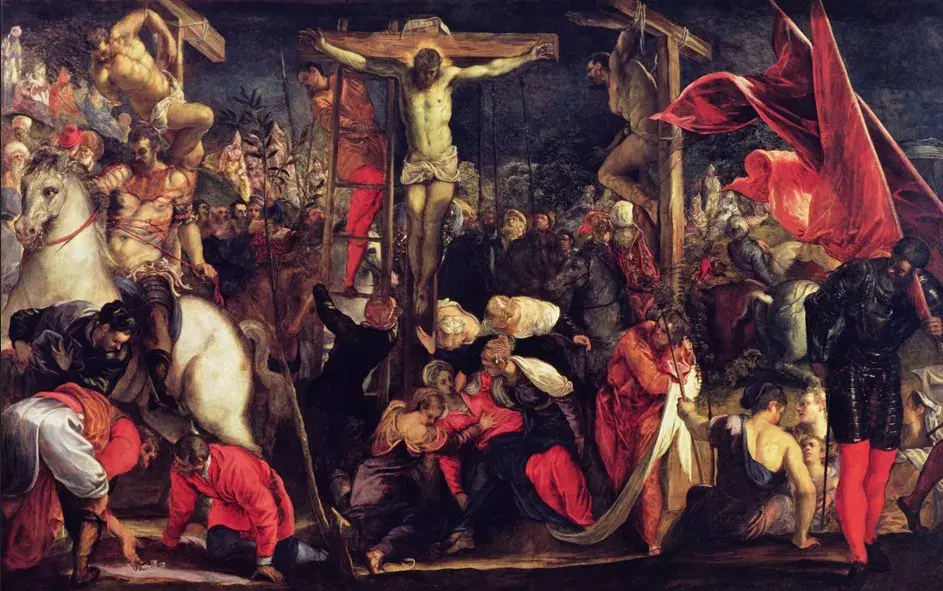 A Crucificação. 1554. Jacopo Robusti Tintoretto