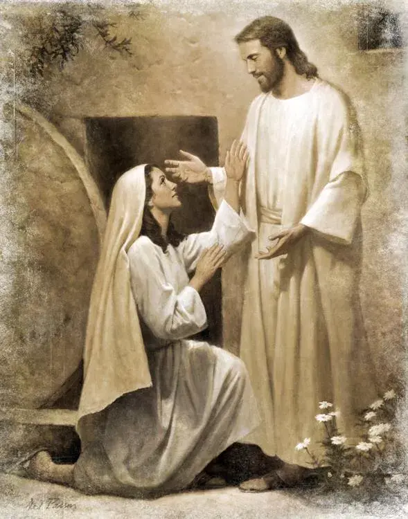 Jesus Ressuscitado aparecendo a Maria Madalena. 1980. Del Parson