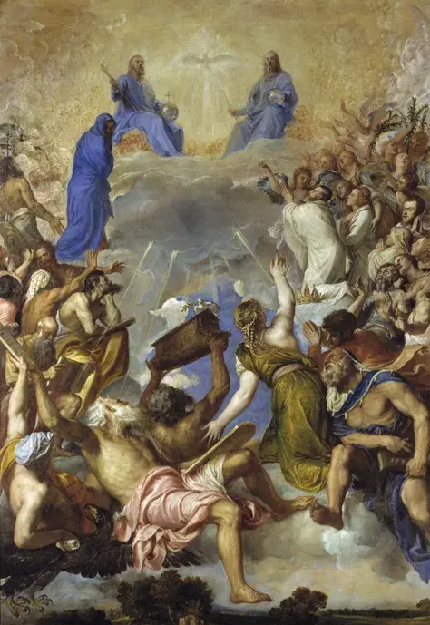 Glória. 1551-1554. Tiziano Vecelli