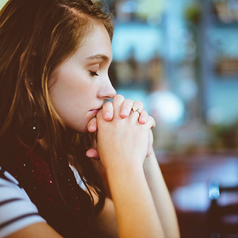 Contemplating woman