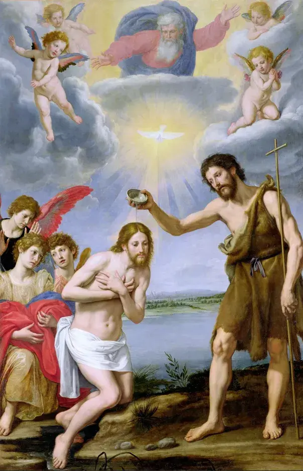 O Batismo de Cristo. 1585-1643. Ottavio Vannini