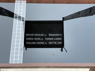Reflection of names in the stonglass mockup