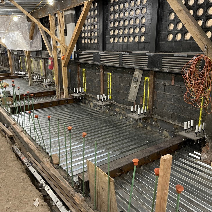 Installing embedded structure