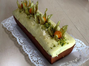 Cake chocolat blanc et pistache