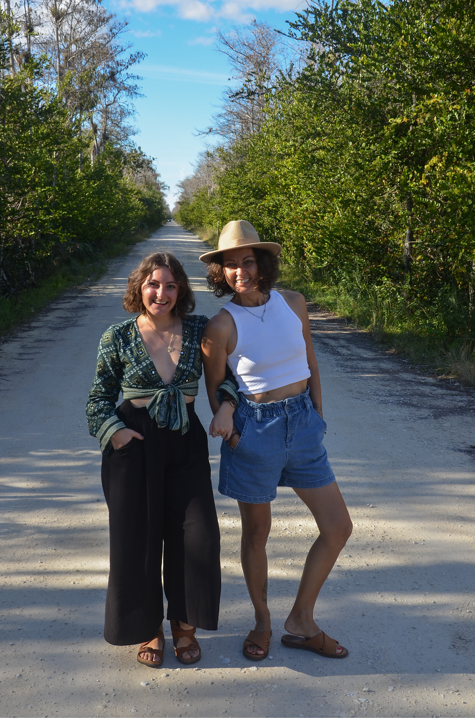 mom and daughter on Loop Road
