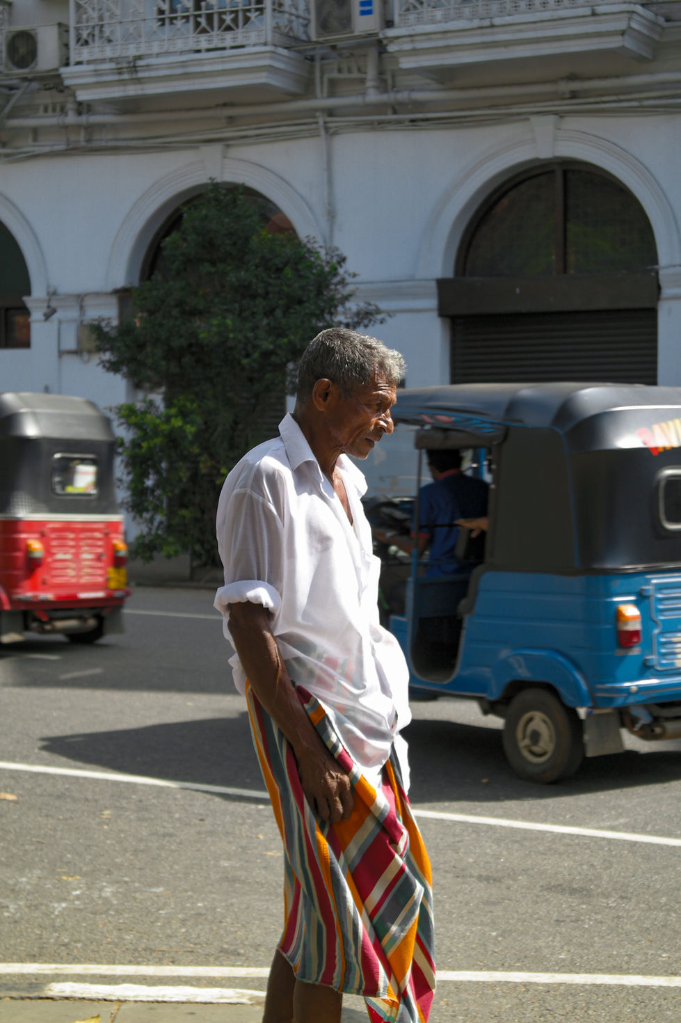 man in the streets on Kandy, Sri Lanka