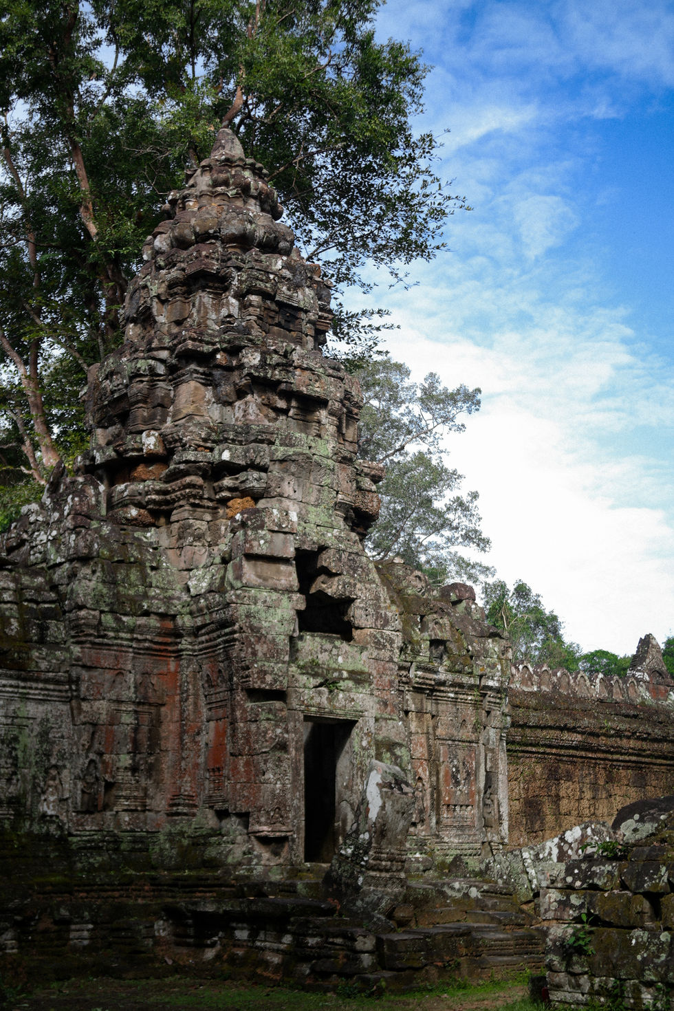 one of the towers in Preah Khan Temple