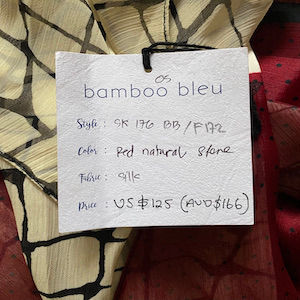 Thumbnail: 5 'Web of Life' SHORT Luxury Silk Kaftan