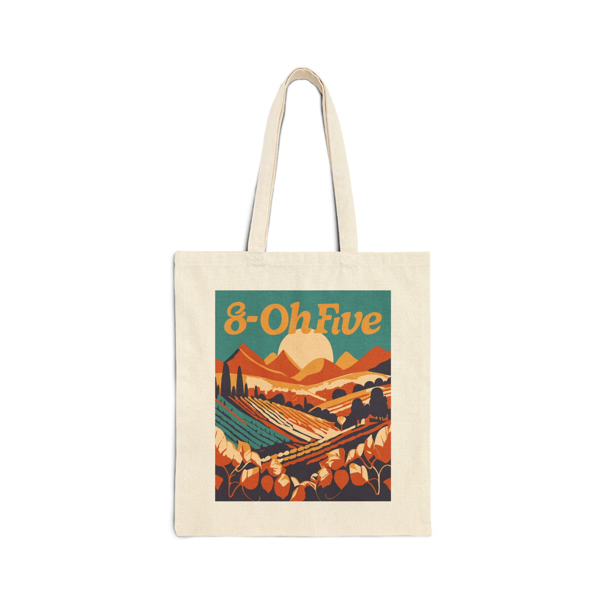 8-Oh Five Tote - Harvest Cotton Canvas Tote Bag
