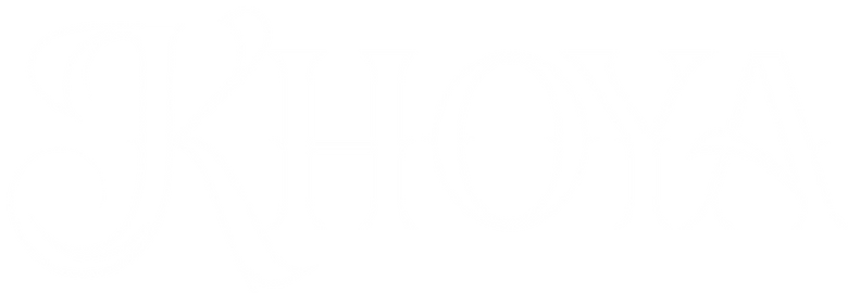 Khoya Restaurant Logo In White