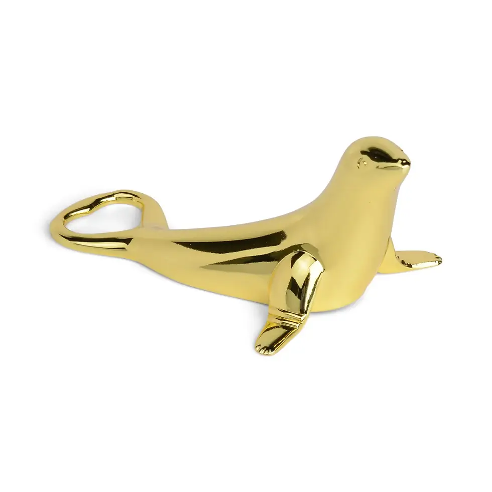 Thumbnail: The Blu Seal Bottle Opener (Gold) by Here's How