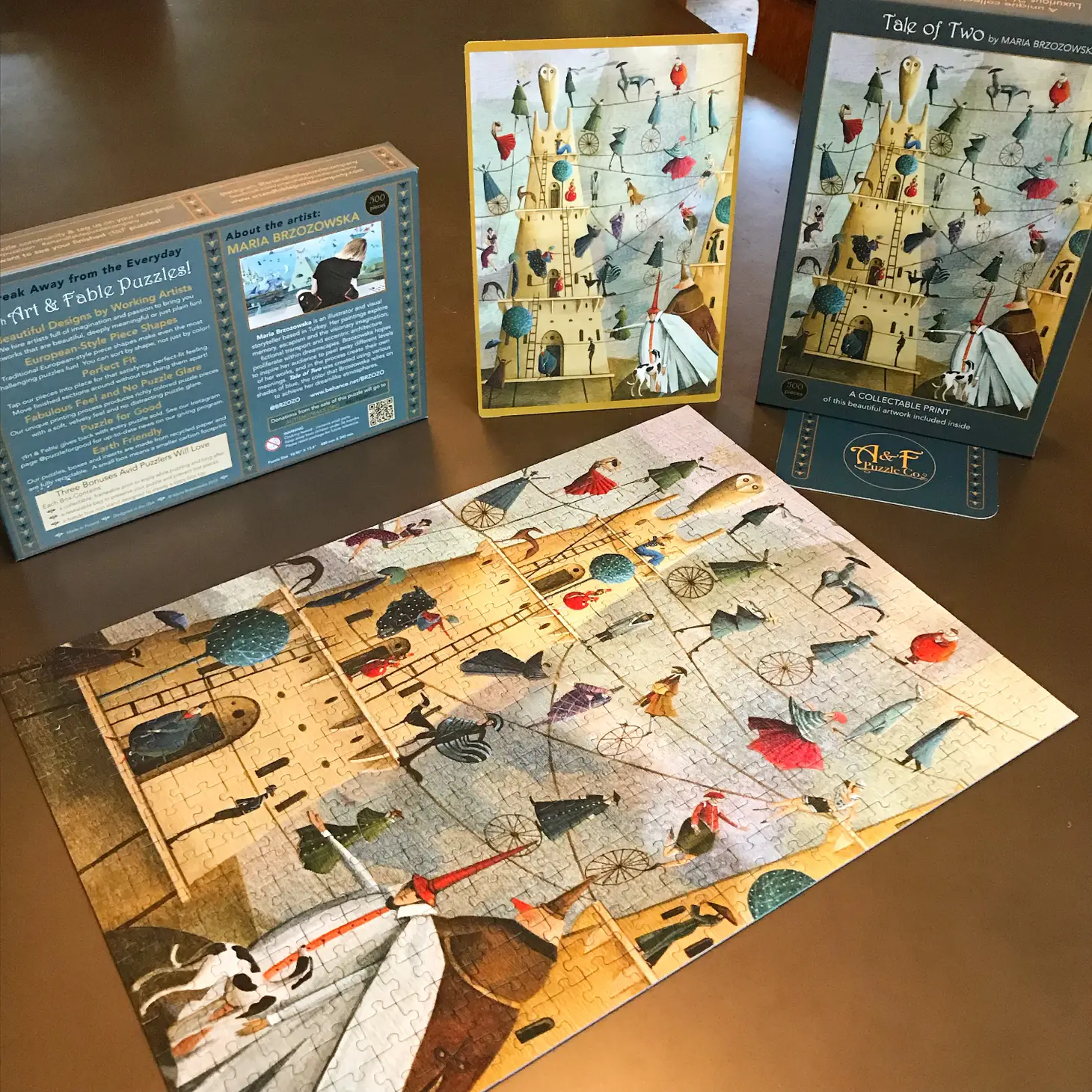 Art & Fable Puzzle Company Tale of Two The Cork And Board