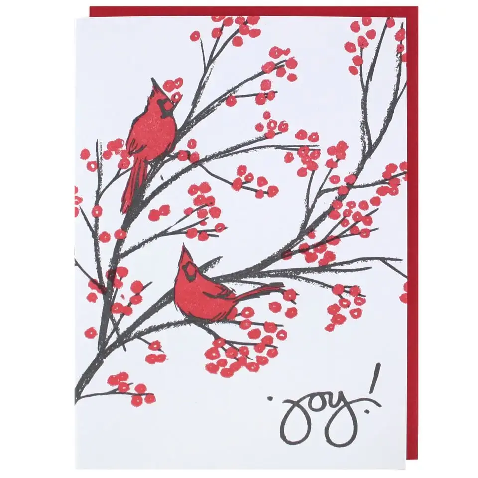 Cardinals Holiday Card (Box Set) by Smudge Ink