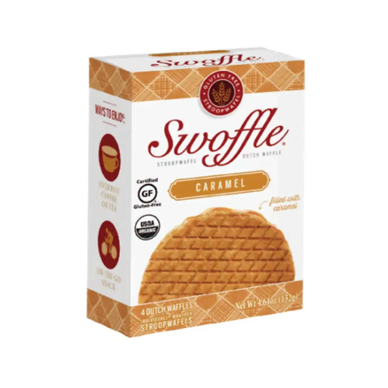 Caramel Swoffle Cookie 4 Pack