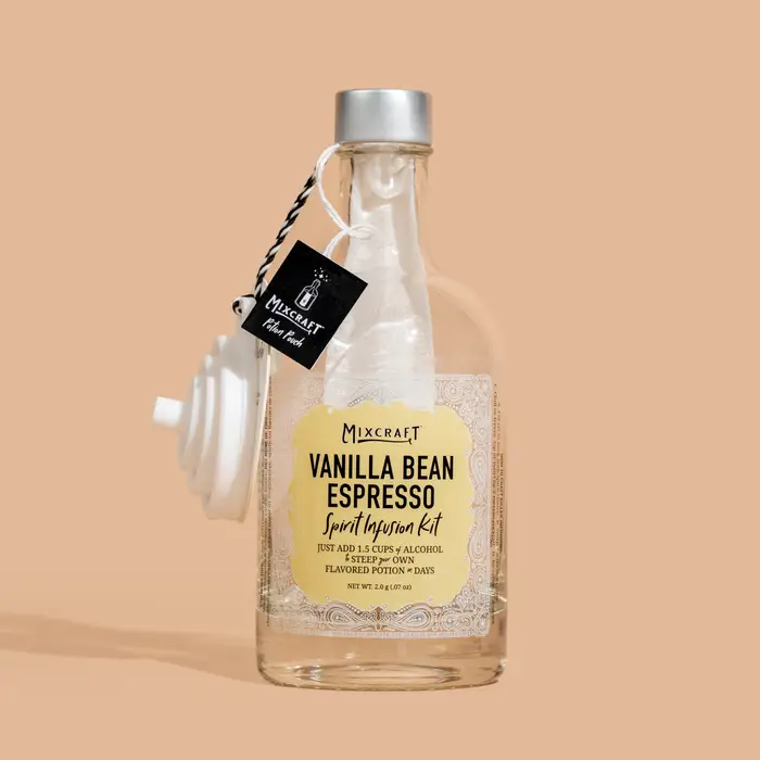 Vanilla Bean Espresso Spirit Infusion Kit by Mixcraft The Cork And Board