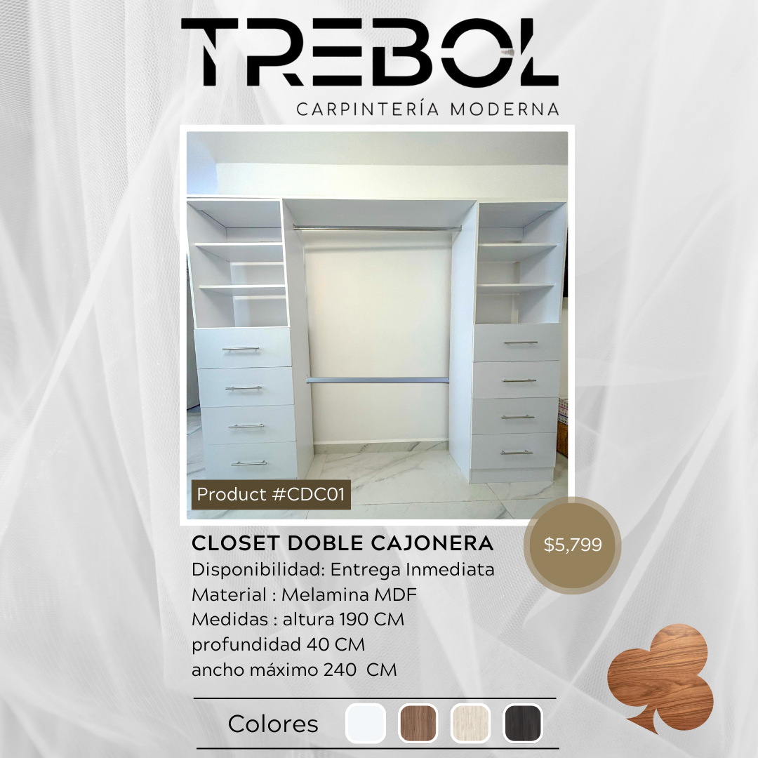 Closet Doble Cajonera