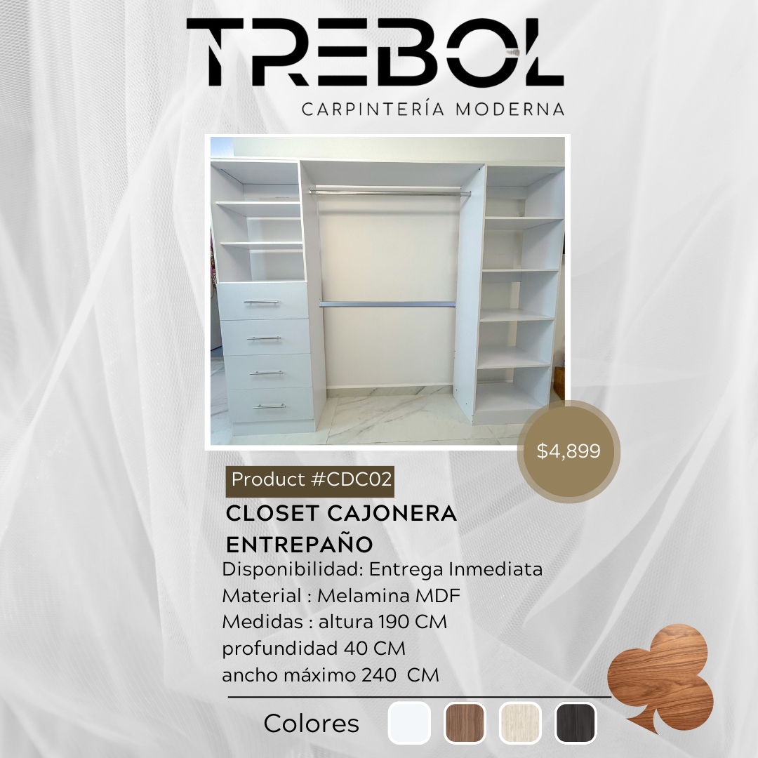 Closet Cajonera Entrepañera