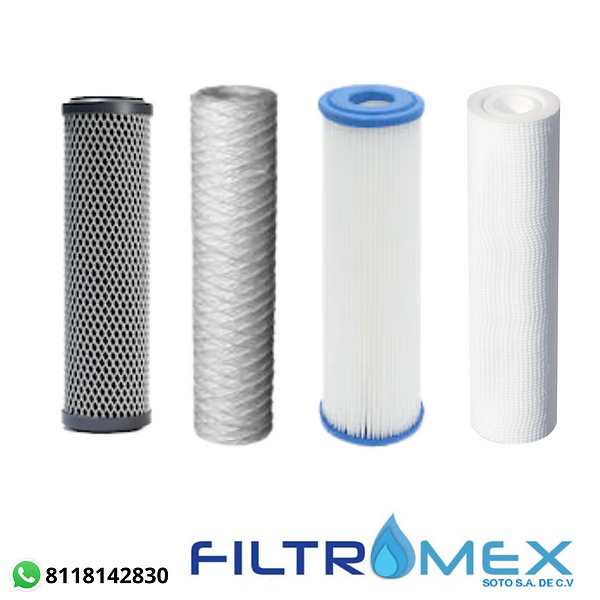 Cartuchos Hilados Polyspun Carbon Activado Plisado