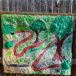 Quilted hand made play mat