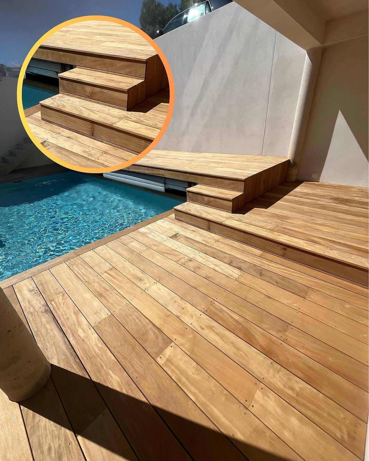 Terrasse Extérieure Bois Garapa Wood et Zinc
