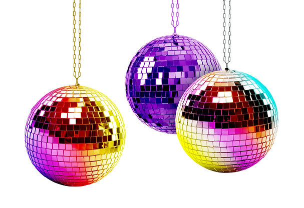 Different shiny disco balls on white background.jpg