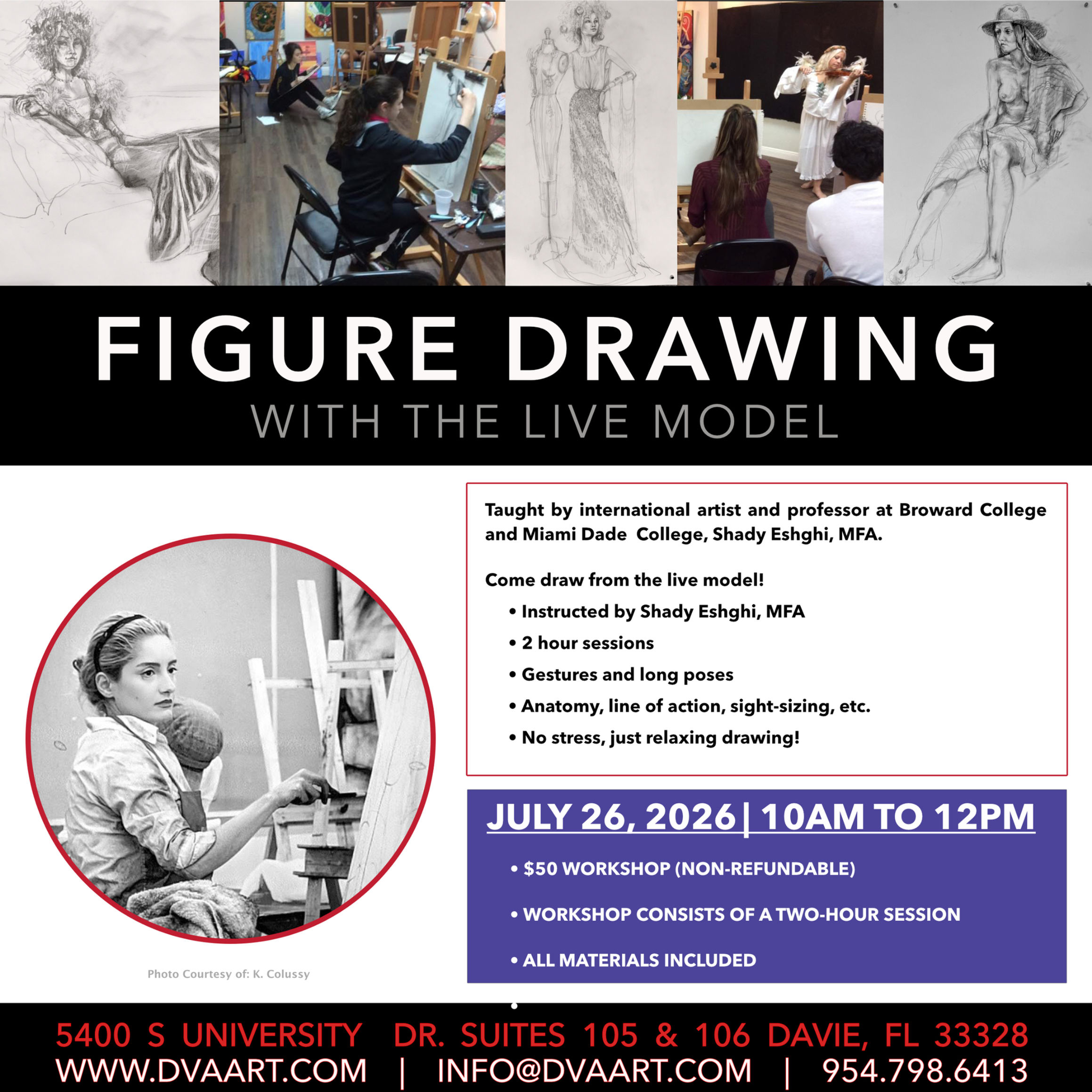 CLOTHED MODEL FIGURE DRAWING CLASS