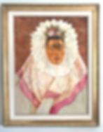 Diego on My Mind, in the Style of Frida Kahlo