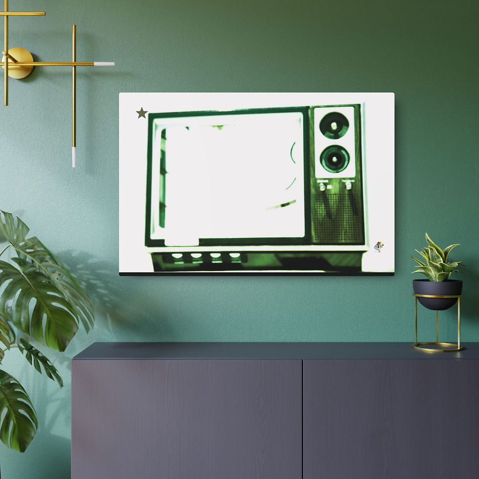 Thumbnail: "TV DREAM" metal photo print