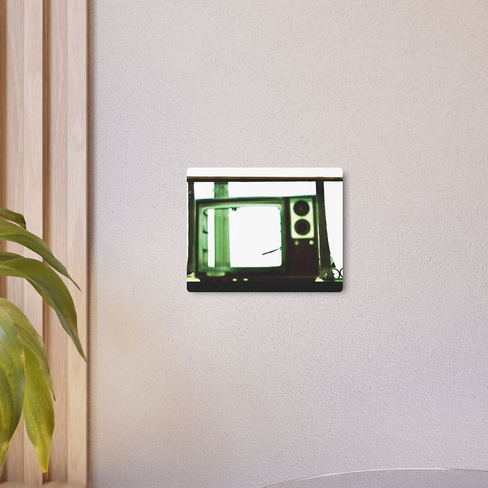 Thumbnail: "Abstract TV" metal photo print