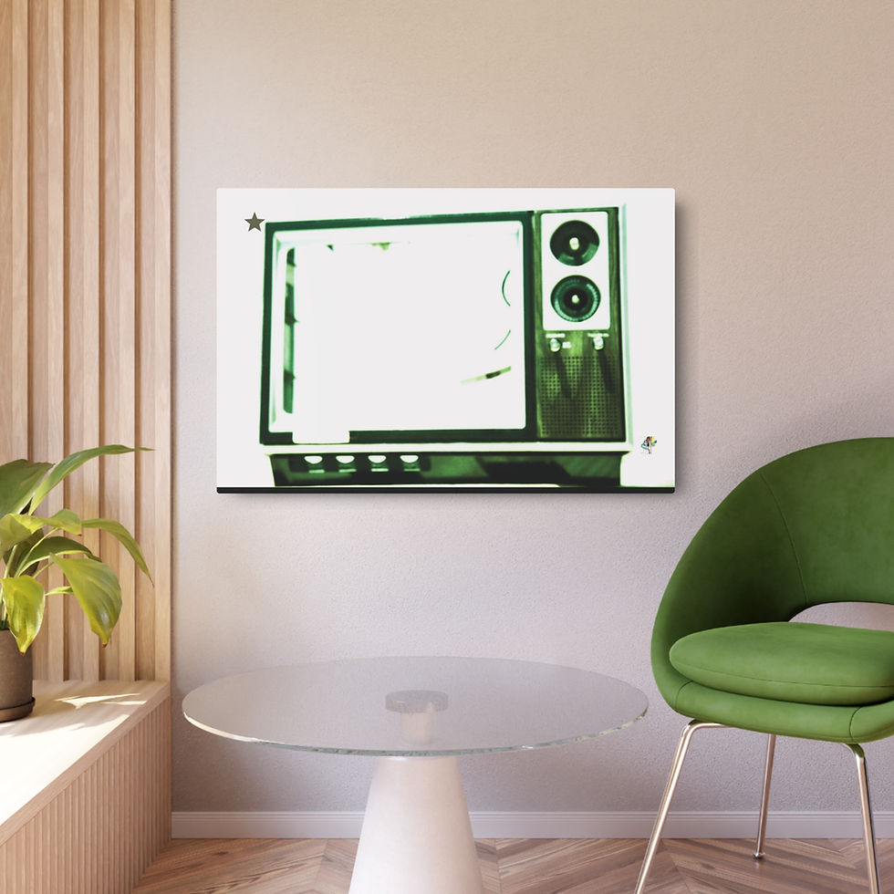 Thumbnail: "TV DREAM" metal photo print