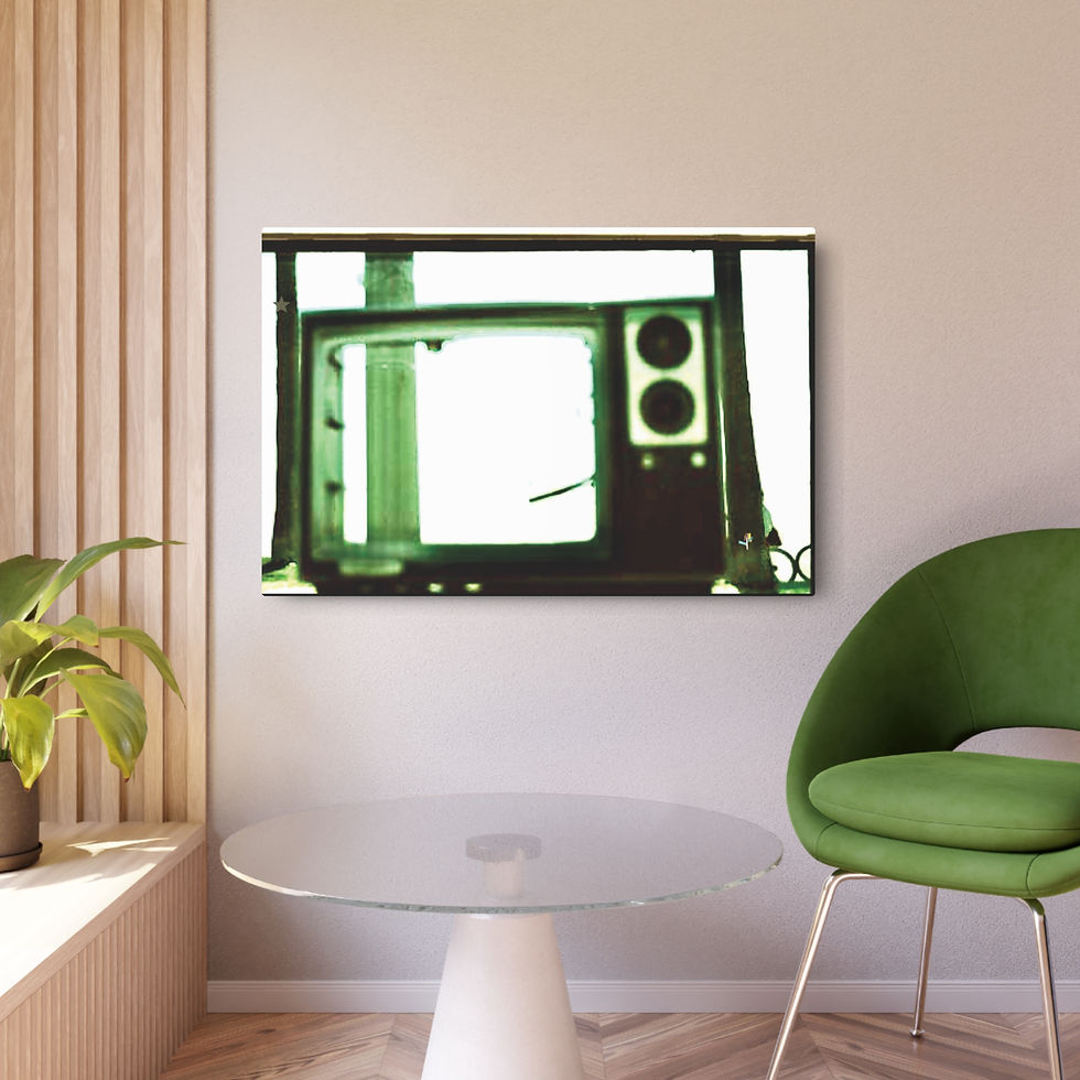Thumbnail: "Abstract TV" metal photo print