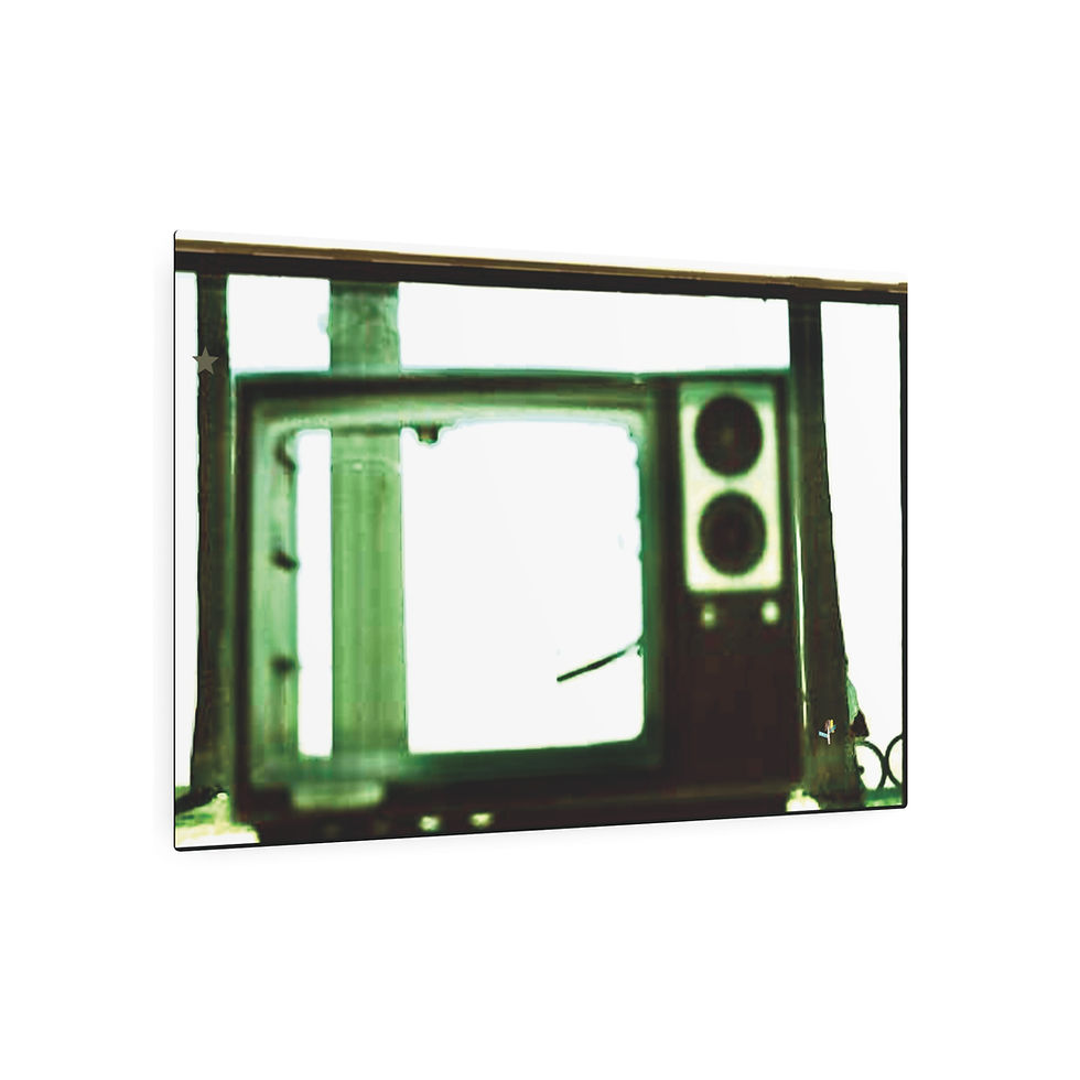 Thumbnail: "Abstract TV" metal photo print