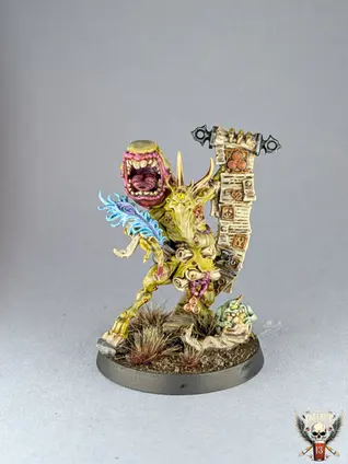 Scribe avarieur des maggotkin of Nurgle
, warhammer age of sigmar tabletop+, style eavy metal peint pint of paint marseille