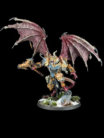 Daemon Prince slaves to darkness de warhammer age of sigmar niveau tabletop plus style eavy metal peint par pint of paint marseille