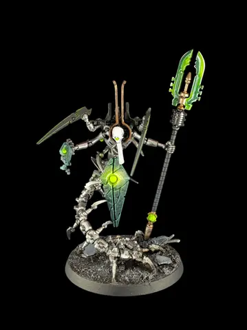 Geomancer armees xenos des necrons de warhammer 40k niveau tabletop+ dans le style eavy metal peint par pint of paint marseille