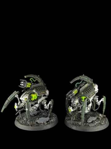 Tomb Crawlers armees xenos des necrons de warhammer 40k niveau tabletop+ dans le style eavy metal peint par pint of paint marseille