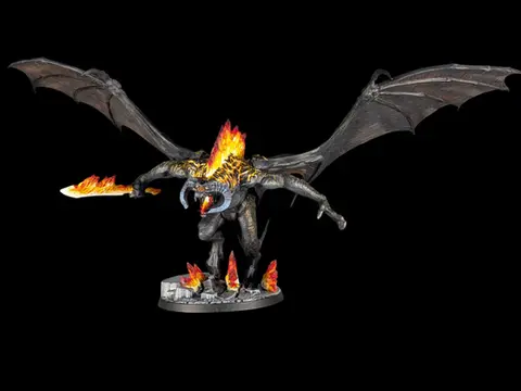 The balrog the lord of the rings Middle Earth Strategy Battle Game peint par pint of paint marseille