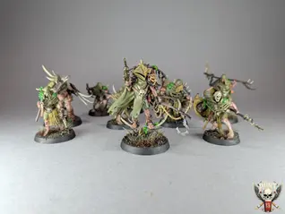 Crédo de Putrefange des maggotkin of Nurgle
, warhammer age of sigmar tabletop+, style eavy metal peint pint of paint marseille