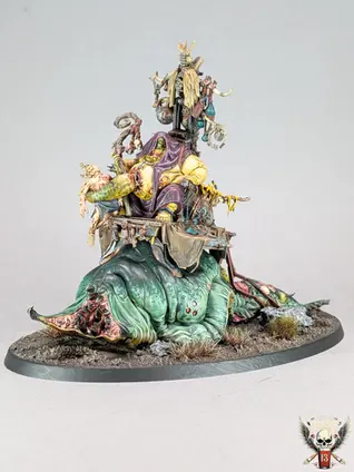 Festus la sangsue des maggotkin of Nurgle
, warhammer age of sigmar tabletop+, style eavy metal peint pint of paint marseille