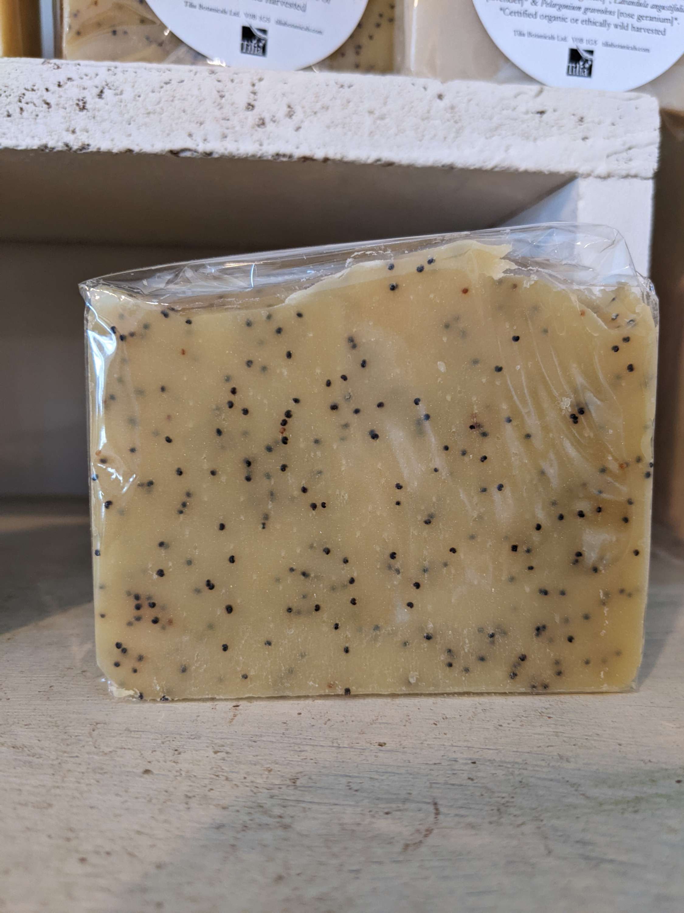 Lemongrass Poppy Seed Soap - Handcrafted Soap Bar