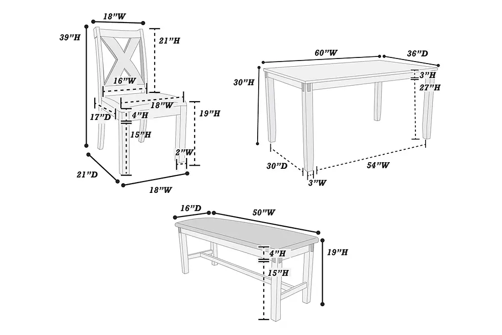 Thumbnail: F2548 6-Pcs Dining Set