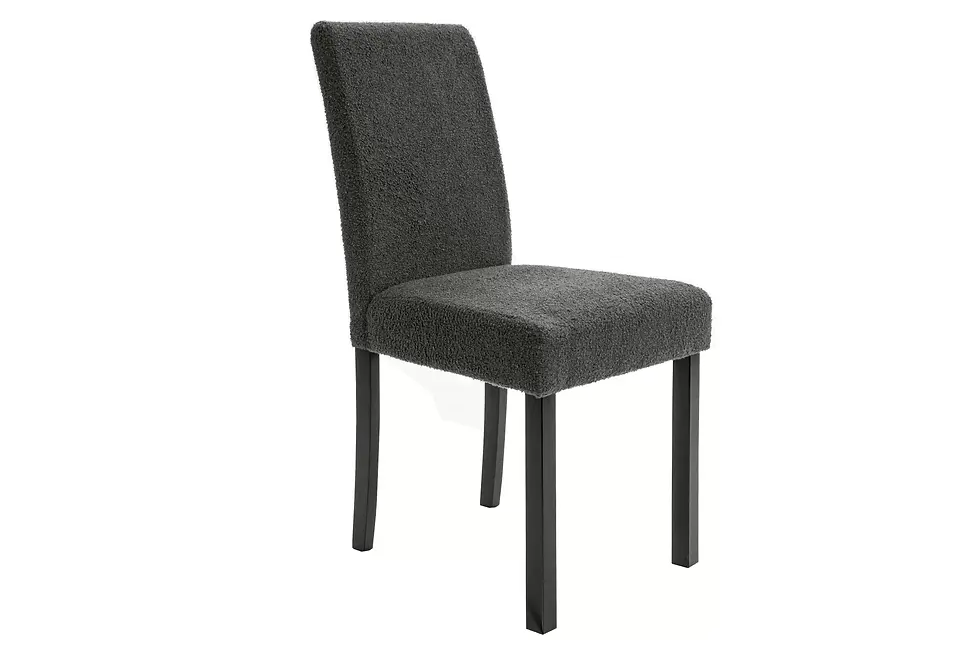 Thumbnail: 5-Piece Dining Set | Faux Marble Table with Upholstered Chairs