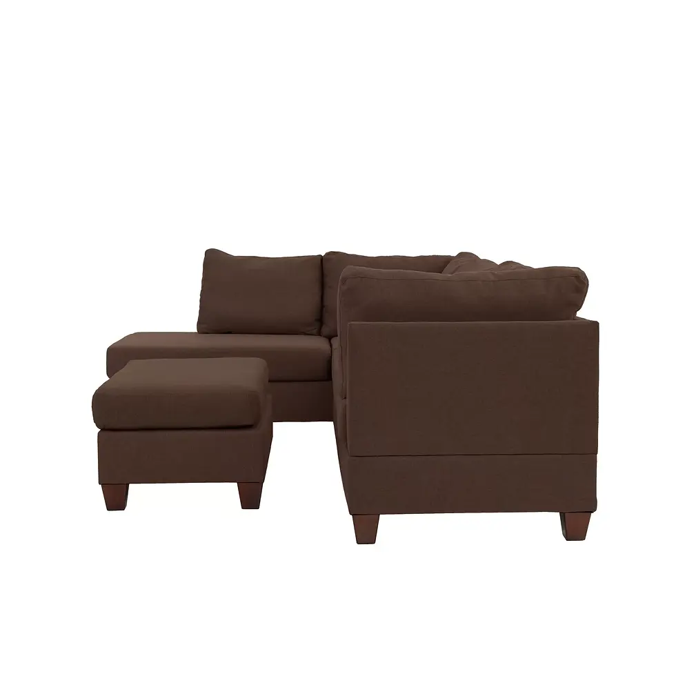 Thumbnail: F7608 3pc Reversible Sectional Sofa Set W/ Ottoman