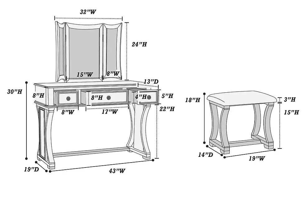 Thumbnail: F4119 Vanity Set