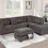 Thumbnail: F8483 3-Piece Reversible Sectional Set W/ Ottoman