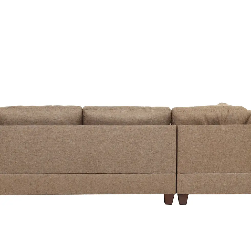 Thumbnail: F6504 3pc Reversible Sectional Sofa Set W/ Ottoman